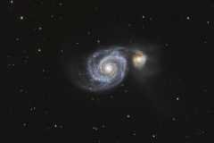 Messier 51 - interacting galaxies